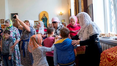 Престольный праздник в Ильинском храме на ВСО