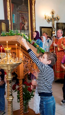 Престольный праздник в Ильинском храме на ВСО