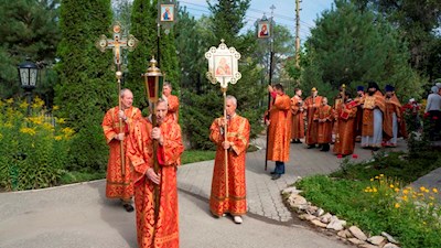 Престольный праздник в Ильинском храме на ВСО