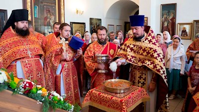Престольный праздник в Ильинском храме на ВСО