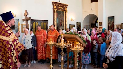 Престольный праздник в Ильинском храме на ВСО
