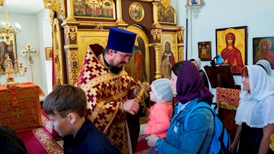 Престольный праздник в Ильинском храме на ВСО