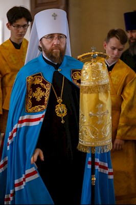 Митрополит Игнатий совершил всенощное бдение в Свято-Троицком кафедральном соборе г. Вольска