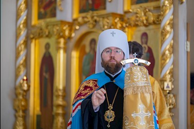 Митрополит Игнатий совершил всенощное бдение в Свято-Троицком кафедральном соборе г. Вольска