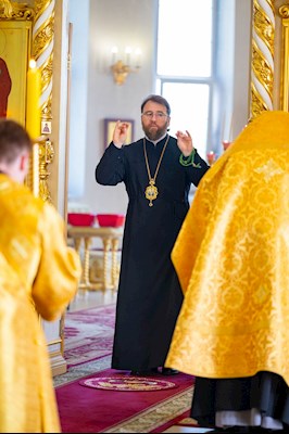 Митрополит Игнатий совершил всенощное бдение в Свято-Троицком кафедральном соборе г. Вольска