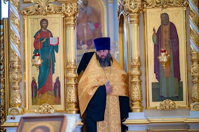 Митрополит Игнатий совершил всенощное бдение в Свято-Троицком кафедральном соборе г. Вольска