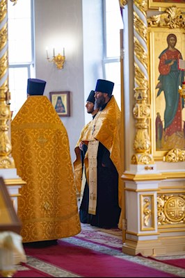 Митрополит Игнатий совершил всенощное бдение в Свято-Троицком кафедральном соборе г. Вольска