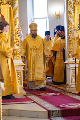 Митрополит Игнатий совершил всенощное бдение в Свято-Троицком кафедральном соборе г. Вольска
