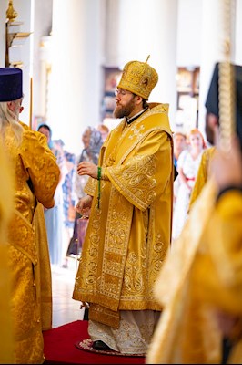 Митрополит Игнатий совершил всенощное бдение в Свято-Троицком кафедральном соборе г. Вольска