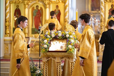 Митрополит Игнатий совершил всенощное бдение в Свято-Троицком кафедральном соборе г. Вольска