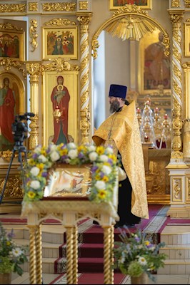Митрополит Игнатий совершил всенощное бдение в Свято-Троицком кафедральном соборе г. Вольска