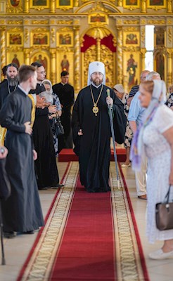 Митрополит Игнатий совершил всенощное бдение в Свято-Троицком кафедральном соборе г. Вольска