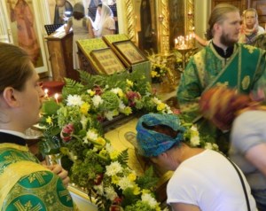 Всенощное бдение в храме преподобного Серафима Саровского