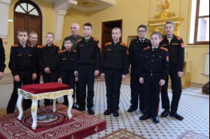 Саратовскую семинарию посетили учащиеся кадетской школы