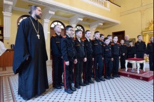 Саратовскую семинарию посетили учащиеся кадетской школы