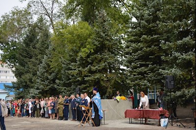 Молебен на День знаний в Саратовской кадетской школе-интернате № 1 имени Б.Н. Ерёмина