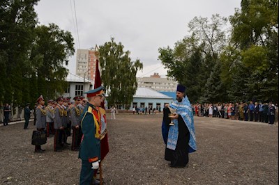 Молебен на День знаний в Саратовской кадетской школе-интернате № 1 имени Б.Н. Ерёмина