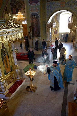 Митрополит Игнатий совершил всенощное бдение в Покровском соборе г. Саратова