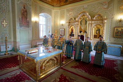 Митрополит Игнатий совершил всенощное бдение в Покровском соборе г. Саратова