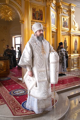 Епископ Варфоломей совершил Божественную литургию в храме святого апостола и евангелиста Иоанна Богослова при СПДС