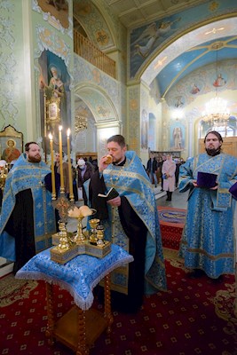 Митрополит Игнатий совершил всенощное бдение в Покровском соборе г. Саратова