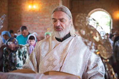 Митрополит Игнатий совершил Божественную литургию в храме Вознесения Господня г. Саратова