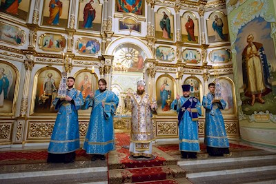 Митрополит Игнатий совершил всенощное бдение в Покровском соборе г. Саратова