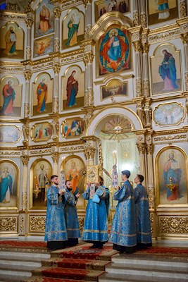 Митрополит Игнатий совершил всенощное бдение в Покровском соборе г. Саратова