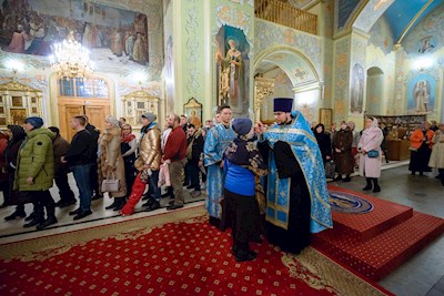 Митрополит Игнатий совершил всенощное бдение в Покровском соборе г. Саратова