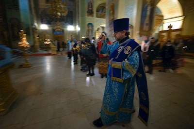 Митрополит Игнатий совершил всенощное бдение в Покровском соборе г. Саратова