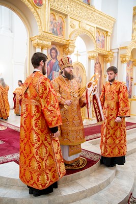 Митрополит Игнатий совершил Божественную литургию в Николо-Тихвинском соборном храме Саратова