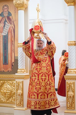 Митрополит Игнатий совершил Божественную литургию в Николо-Тихвинском соборном храме Саратова