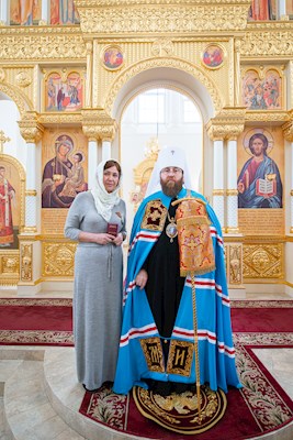 Митрополит Игнатий совершил Божественную литургию в Николо-Тихвинском соборном храме Саратова