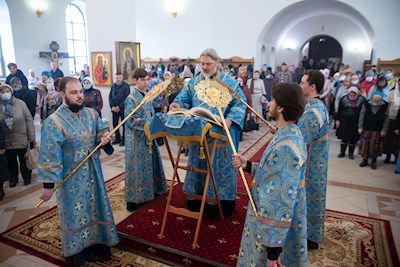 Митрополит Игнатий совершил Божественную литургию в храме в честь Рождества Христова г. Саратова