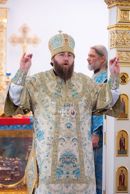Митрополит Игнатий совершил Божественную литургию в храме в честь Рождества Христова г. Саратова