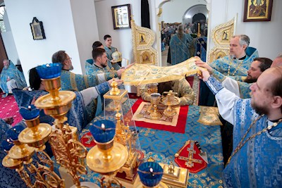 Митрополит Игнатий совершил Божественную литургию в храме в честь Рождества Христова г. Саратова