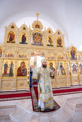Митрополит Игнатий совершил Божественную литургию в храме в честь Рождества Христова г. Саратова