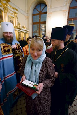 Митрополит Игнатий совершил ночную Божественную литургию в храме апостола и евангелиста Иоанна Богослова при СПДС