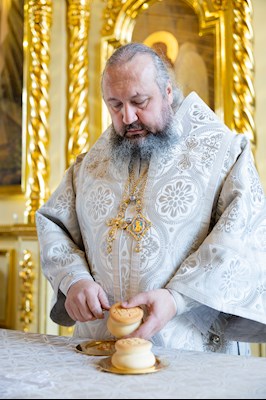 Божественная литургия в Покровском соборе г. Саратова
