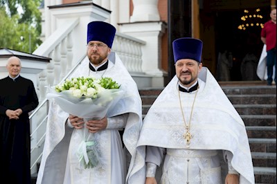 Божественная литургия в Покровском соборе г. Саратова