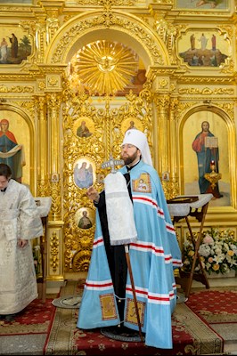 Божественная литургия в Покровском соборе г. Саратова