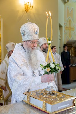 Божественная литургия в Покровском соборе г. Саратова