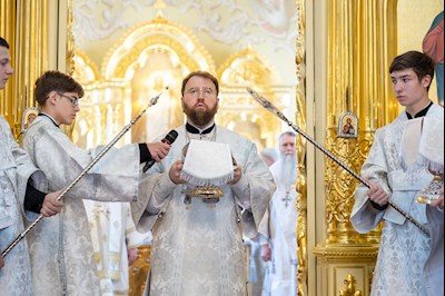 Божественная литургия в Покровском соборе г. Саратова