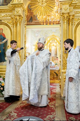 Божественная литургия в Покровском соборе г. Саратова