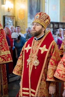 В день празднования Собора Саратовских святых совершено соборное архиерейское богослужение в Покровском соборе г. Саратова