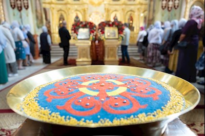 В день празднования Собора Саратовских святых совершено соборное архиерейское богослужение в Покровском соборе г. Саратова