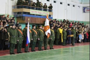 Священник благословил новобранцев на воинское служение