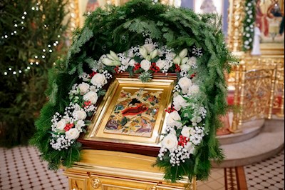 Ночная Божественная литургия в Свято-Троицком кафедральном соборе г. Саратова
