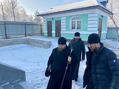 Митрополит Игнатий посетил Архиерейское подворье — храм святого благоверного князя Михаила Черниговского и боярина его Феодора на Увекском кладбище в г. Саратове