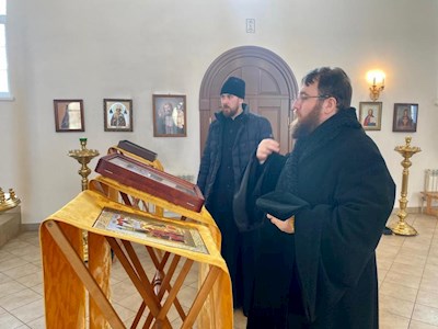 Митрополит Игнатий посетил Архиерейское подворье — храм святого благоверного князя Михаила Черниговского и боярина его Феодора на Увекском кладбище в г. Саратове